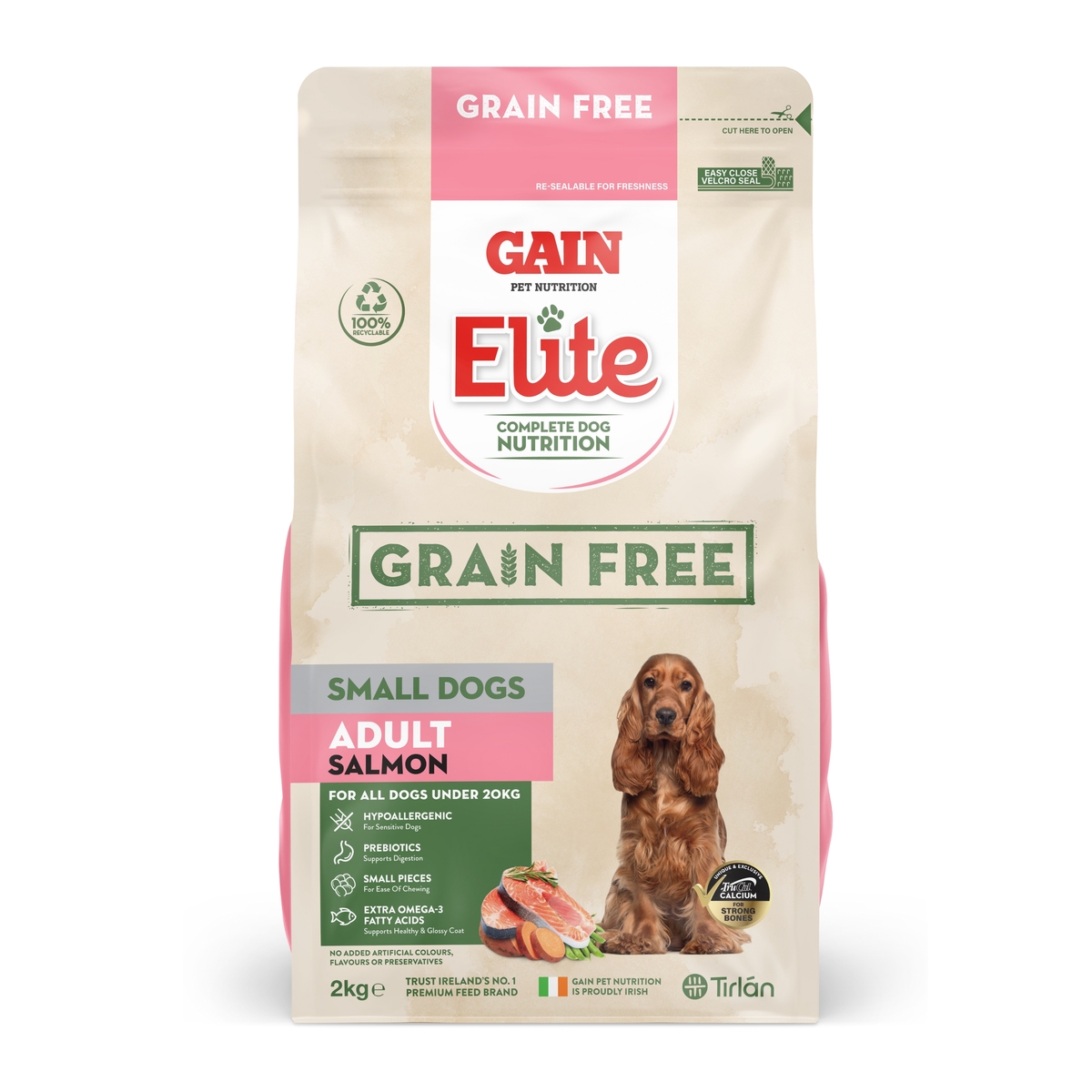 GAIN Elite Grain-Free Small Dogs Adult Salmon 2kg