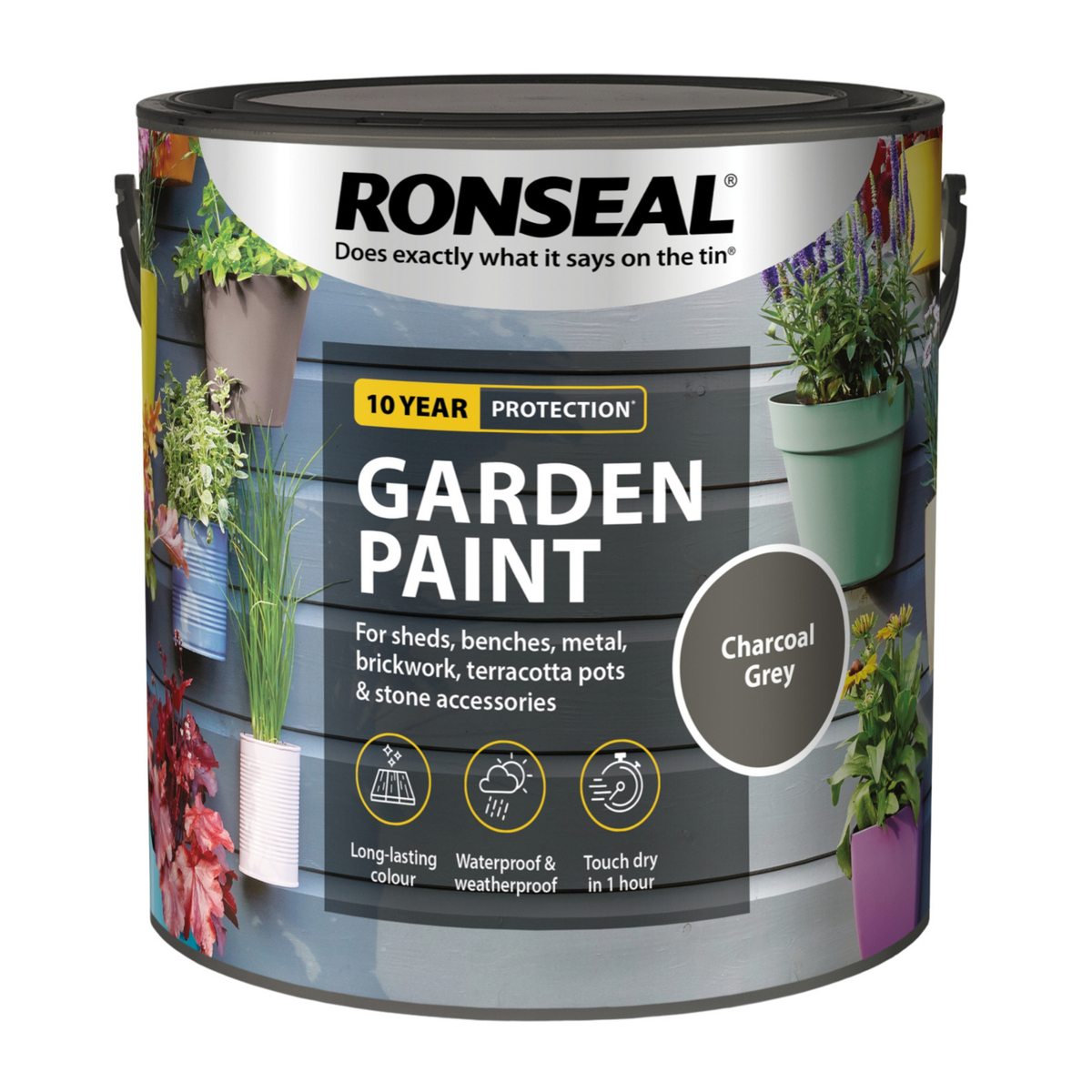 Ronseal Garden Paint Charcoal 750ml