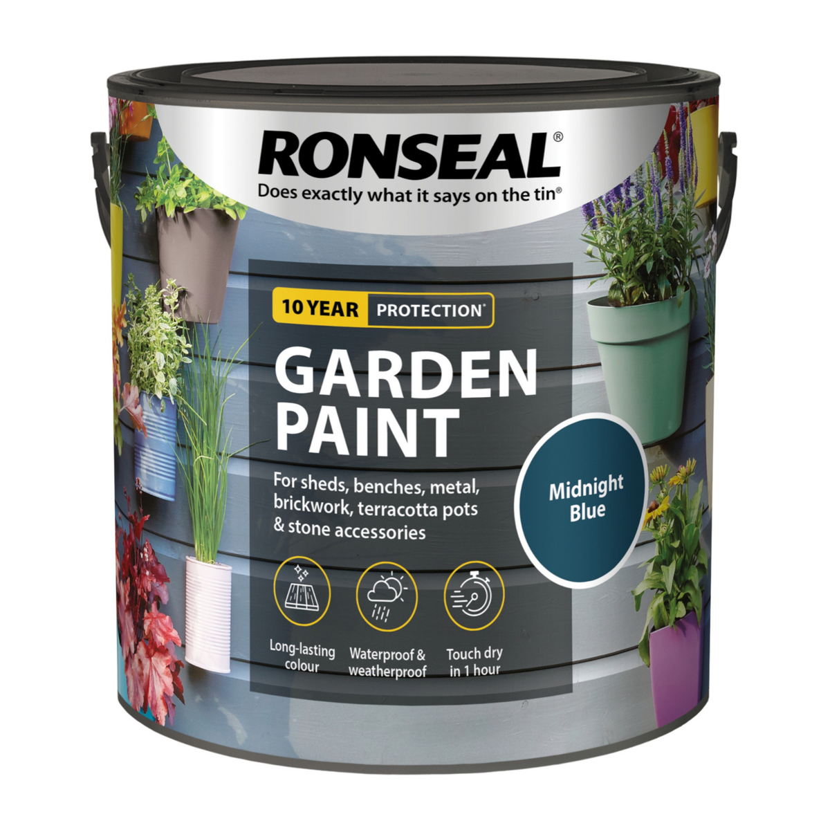 Ronseal Garden Paint Midnight Blue 750ml