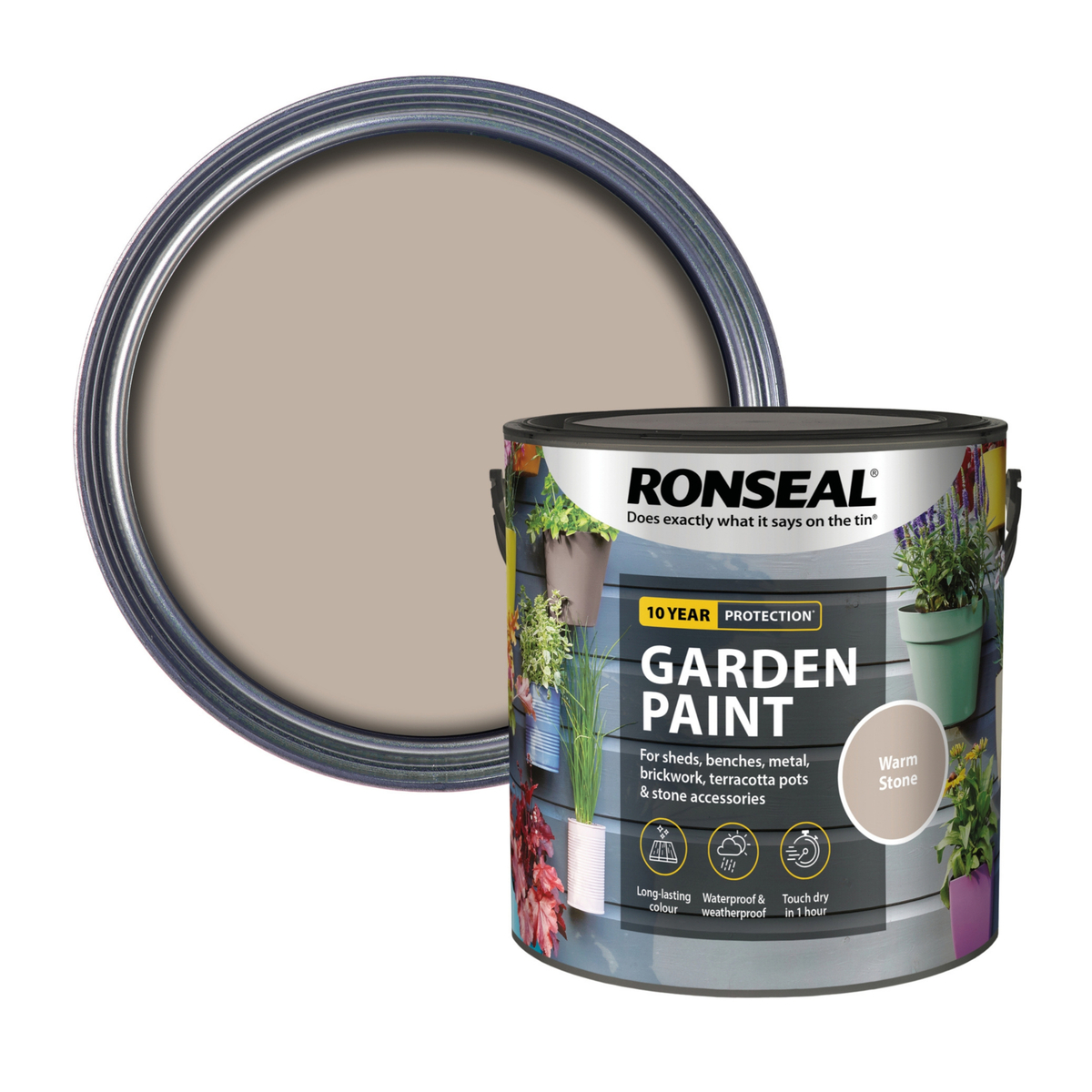 Ronseal Garden Paint Warm Stone 2.5L