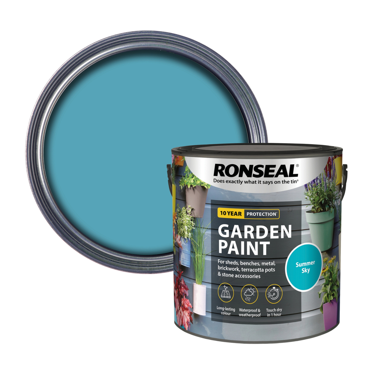 Ronseal Garden Paint Summer Sky 2.5L