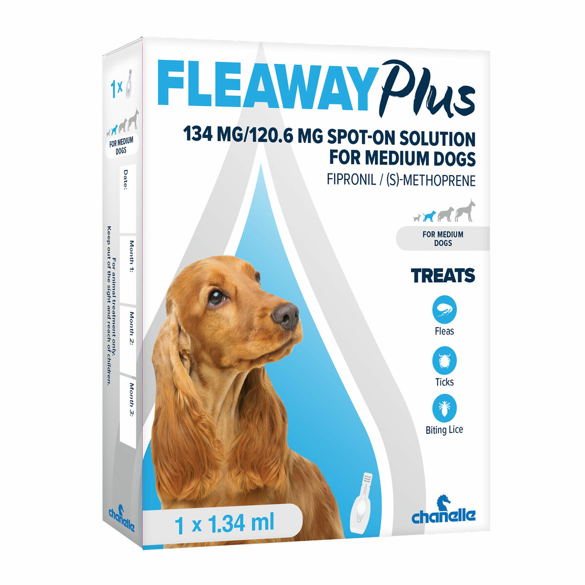 Fleaway Plus Medium Dog 1's 134mg