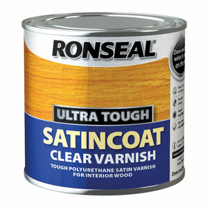 Ronseal Ultra Tough Satin Coat Clear Varnish 250ml