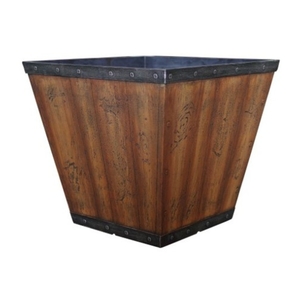 Barn Wood Planter Oak D37H33