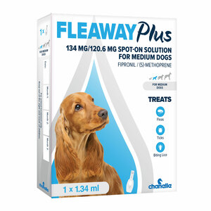 Fleaway Plus Medium Dog 1's 134mg