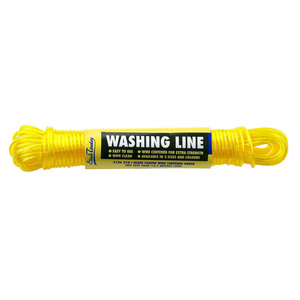 Gloss Coated Yellow Washing Line Wire 20m