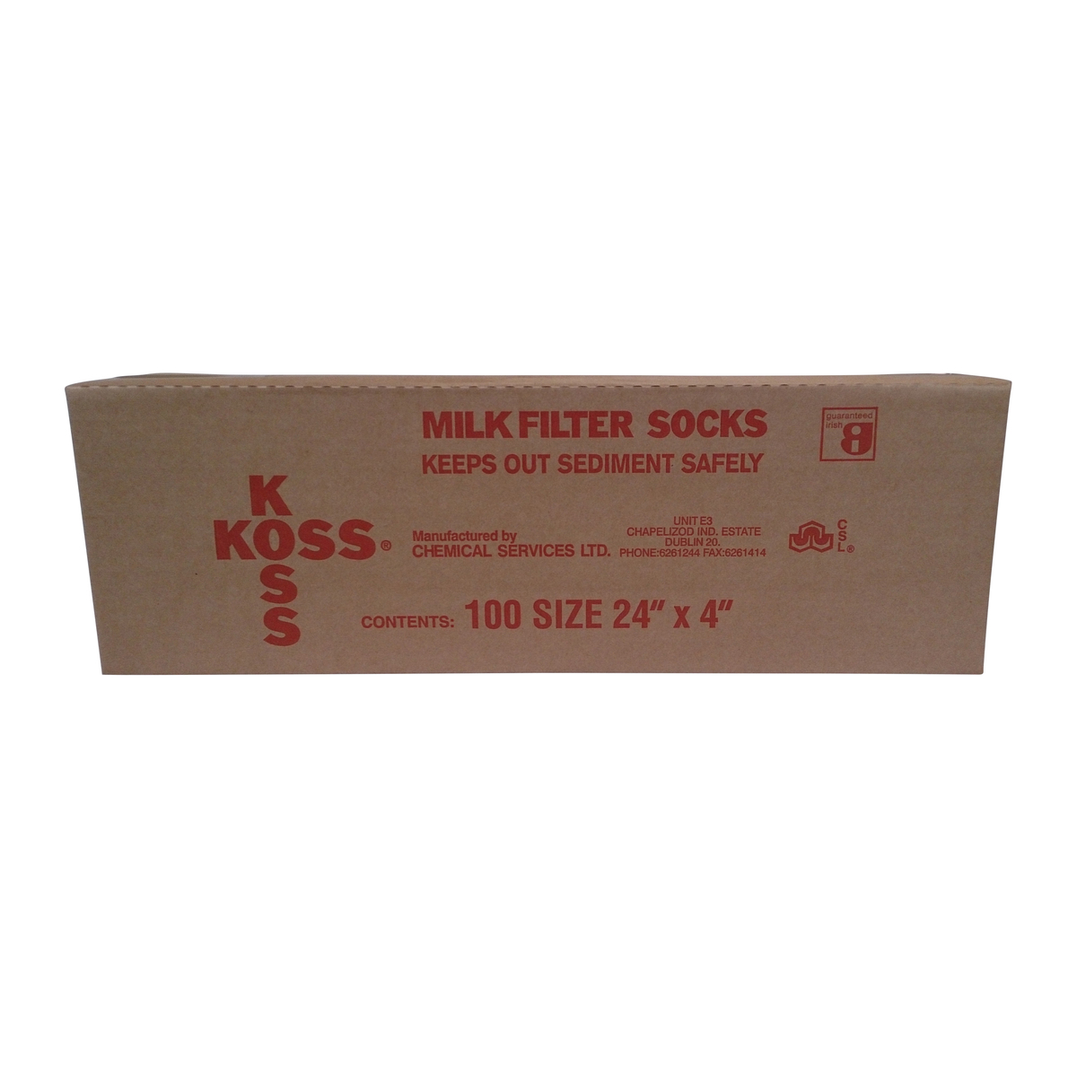 Koss Milk Filter Socks 24in x 4in