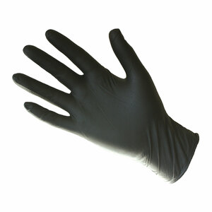 Black Nitrile Milking Gloves (100 Pack) M