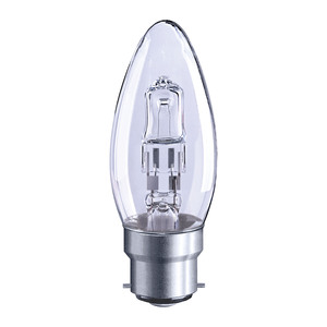 Solus 40W BC Clear Candle Halogen Energy Saver Bulb