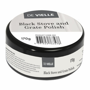 De Vielle Black Stove & Grate Black Polish Jar 170g