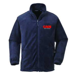 GAIN Equine Nutrition Aran Navy Fleece L