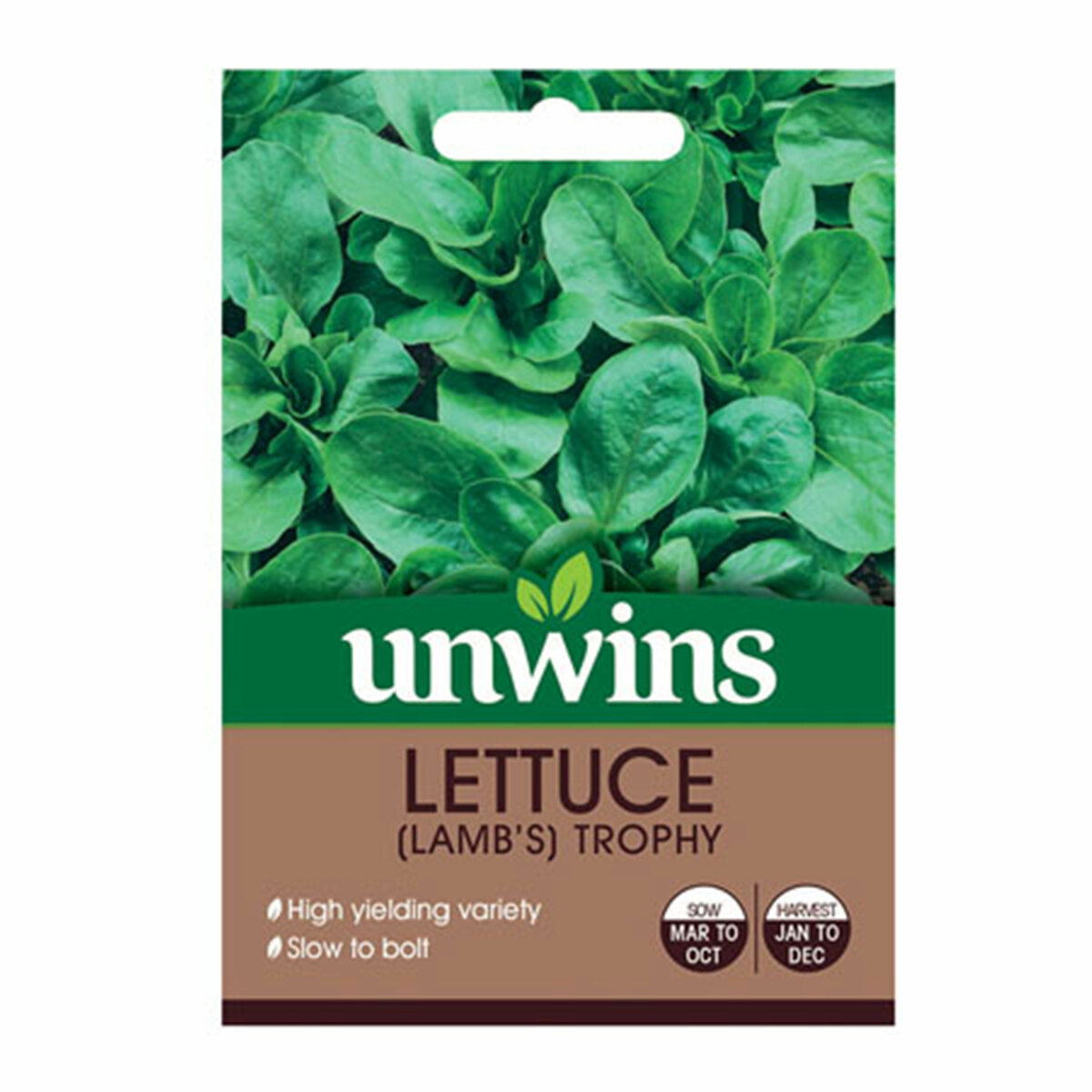 Unwins Seeds Lettuce Lamb's Trophy