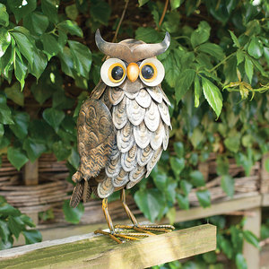 Garden Ornament Wise Owl Steel
