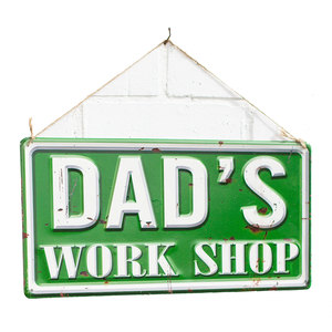 Garden Sign Dad's Work Shop