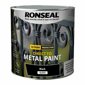 Ronseal Direct to Metal Paint Black Gloss 2.5L