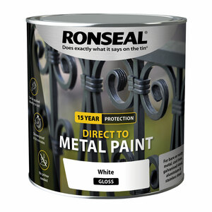 Ronseal Direct to Metal Paint White Gloss 2.5L