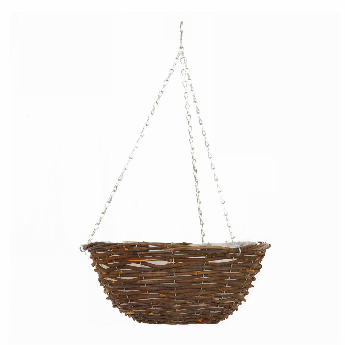 Rattan Hanging Basket 12"